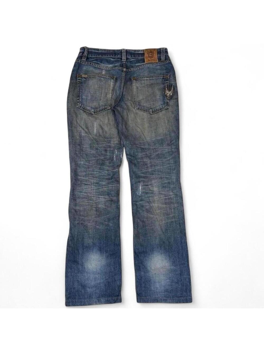 VINTAGE ONIARAI MUD WASH AND EMBROIDERY LOGO ON BACK DENIM